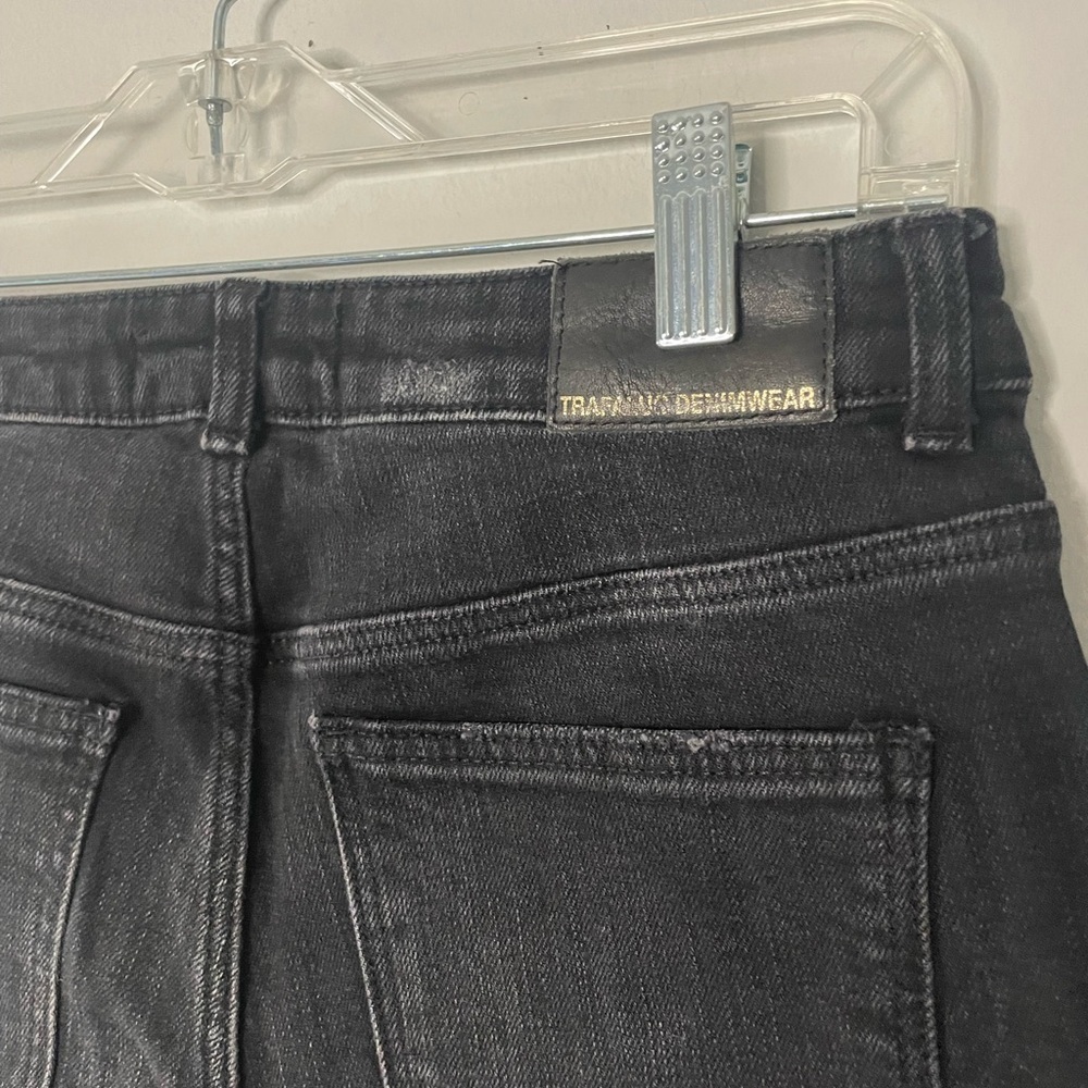 Zara Black Jeans with Purple Floral Design - Picture 10 of 11